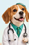 Veterinary care illustration